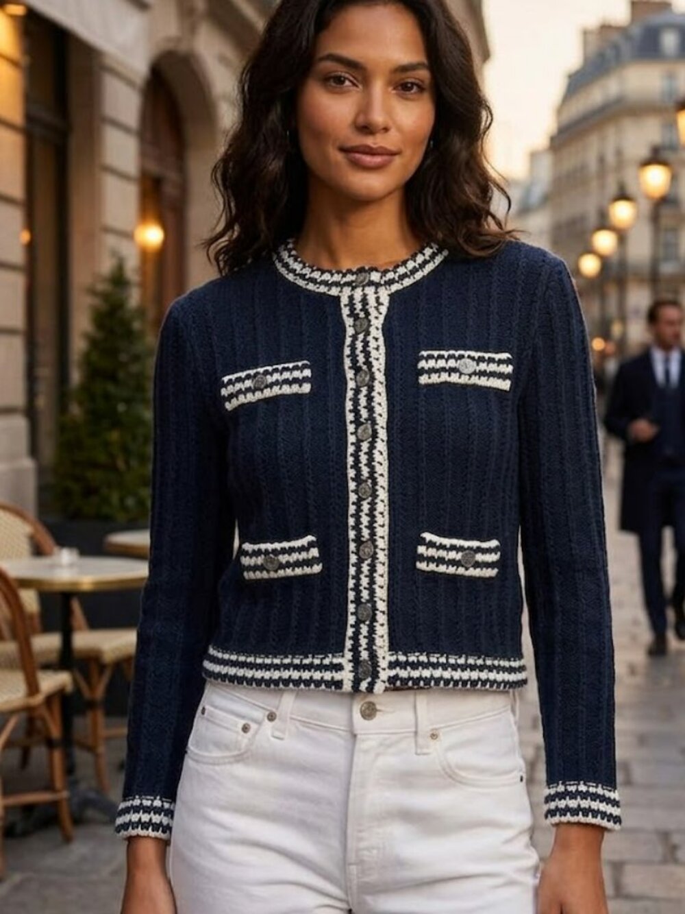 J. Crew Crochet Jacket Cardigan Blazer